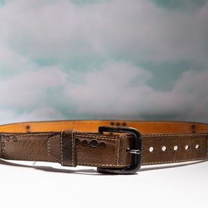 Brave Beltworks Leather Patchwork Belt, Size 34